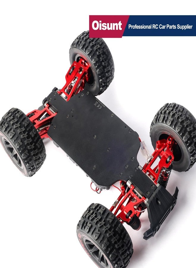 Oisunt 21/PCS Metal Repalcement Part Kit for Hyper Go H14BM, 14209, 14210 1/14th RC Car Upgrades, Spare Aluminium Accessory Full Set with Screws(Red) - Image 3